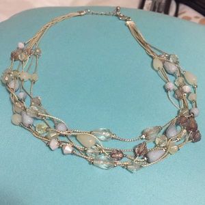 Beaded spring necklace